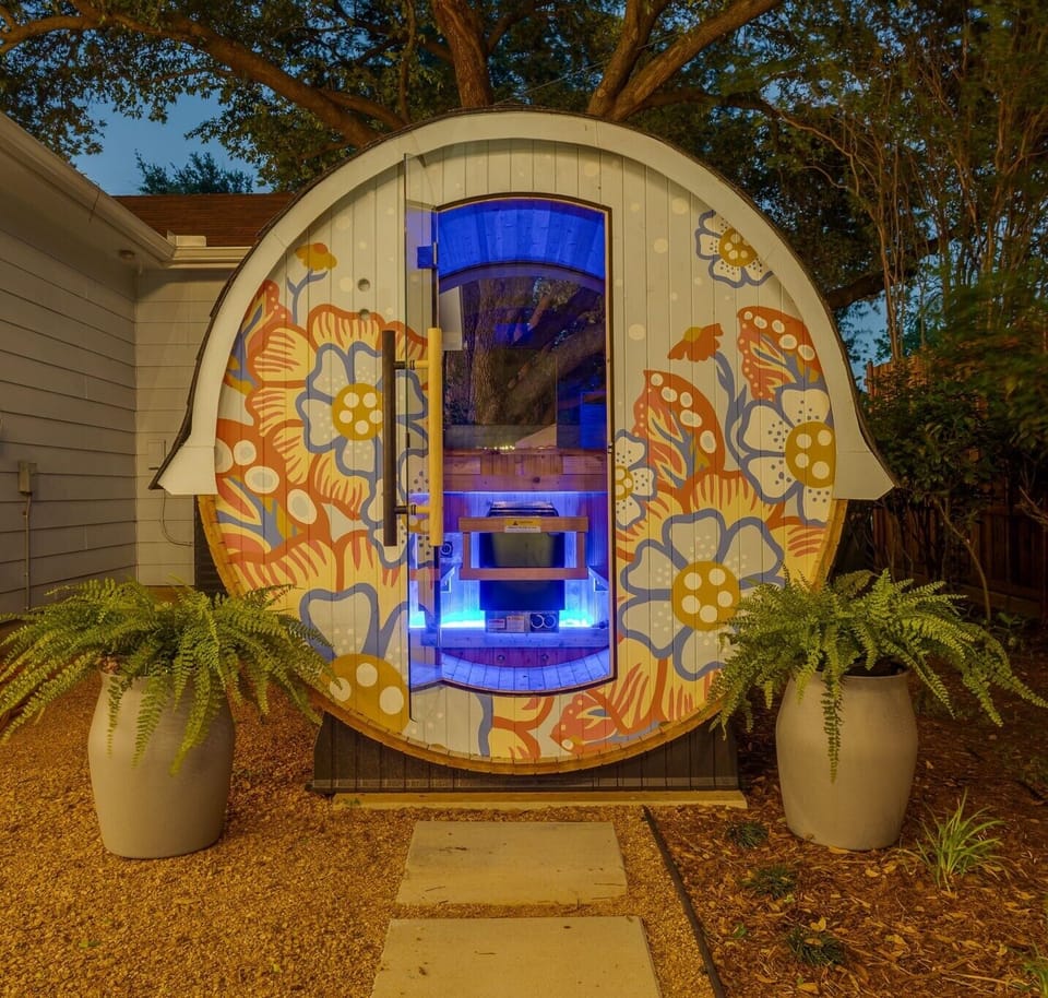 Private Barrel Sauna in Fort Worth