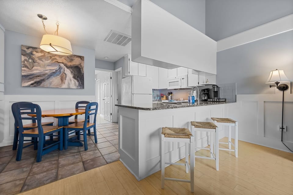 Breakfast bar built for coffee, snacks, and stories
