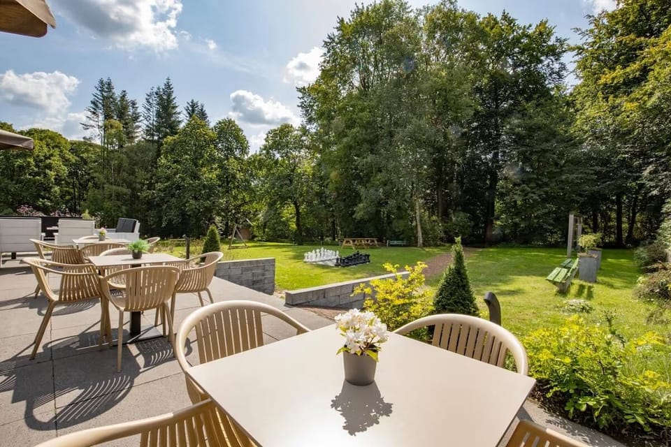 Breathe in fresh air on the sunny garden terrace.