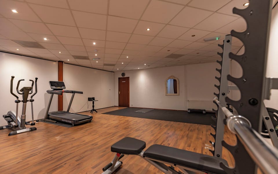 Stay energized with cardio and strength equipment in-house.