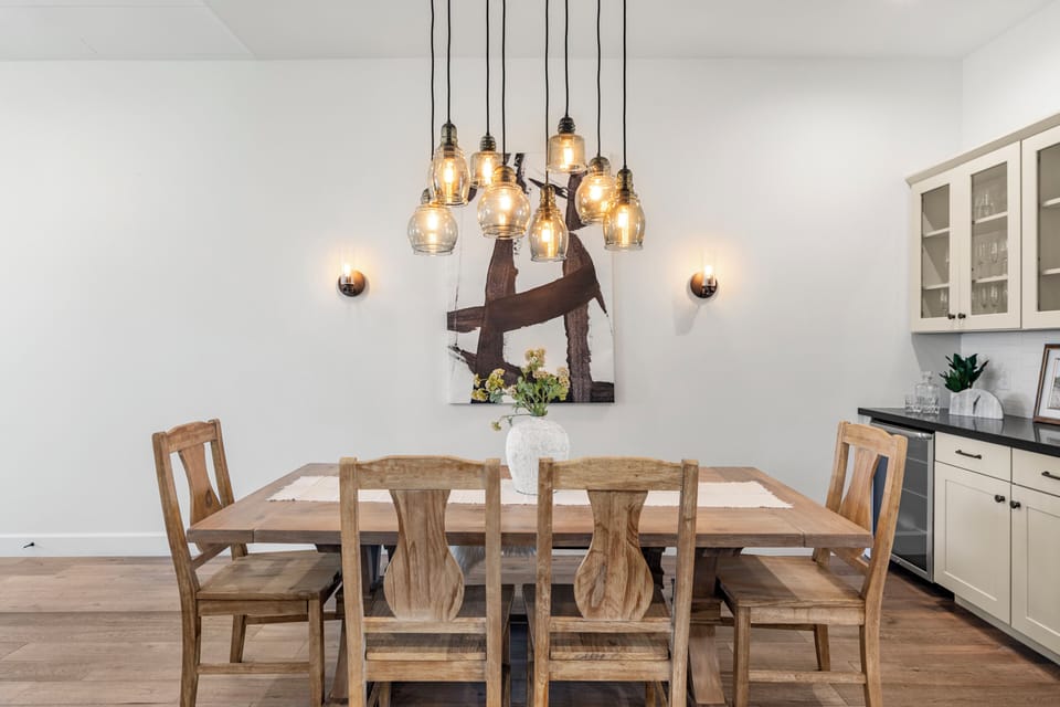 A dining table that seats everyone