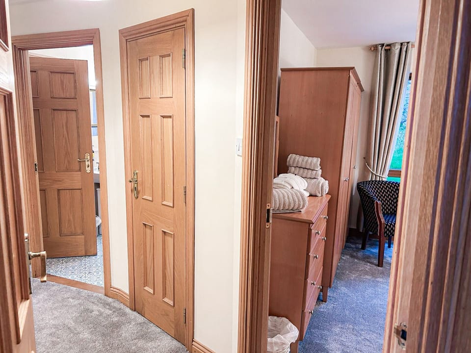Glasson Mews Holiday Home No. 2. Hallway with access to rooms.