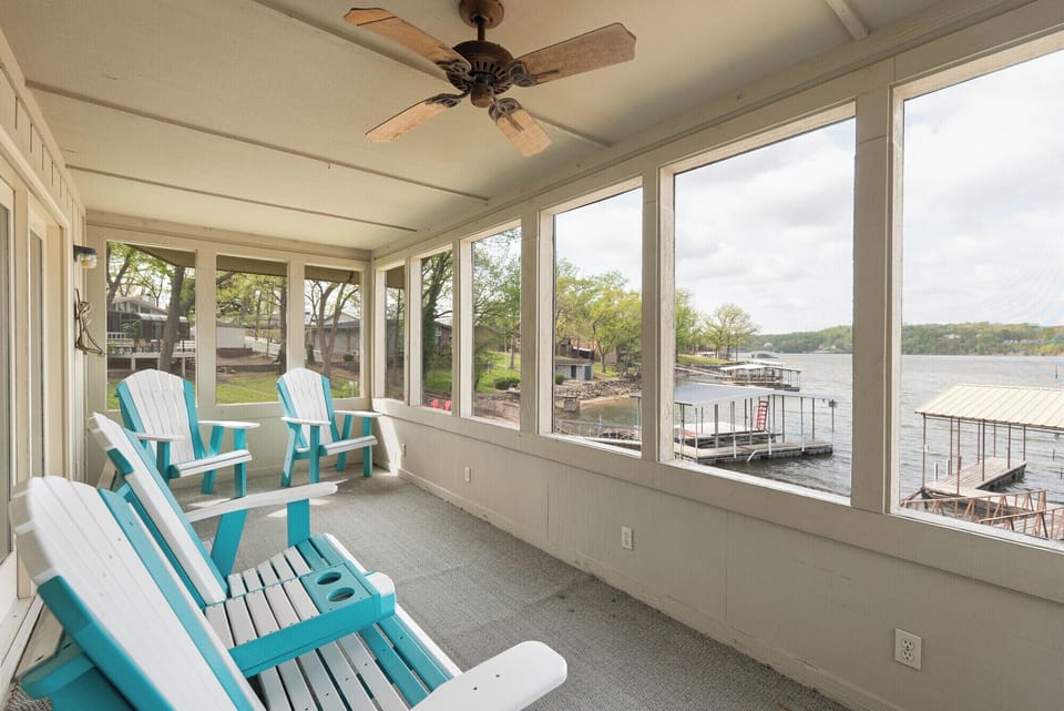 Screen patio off the master