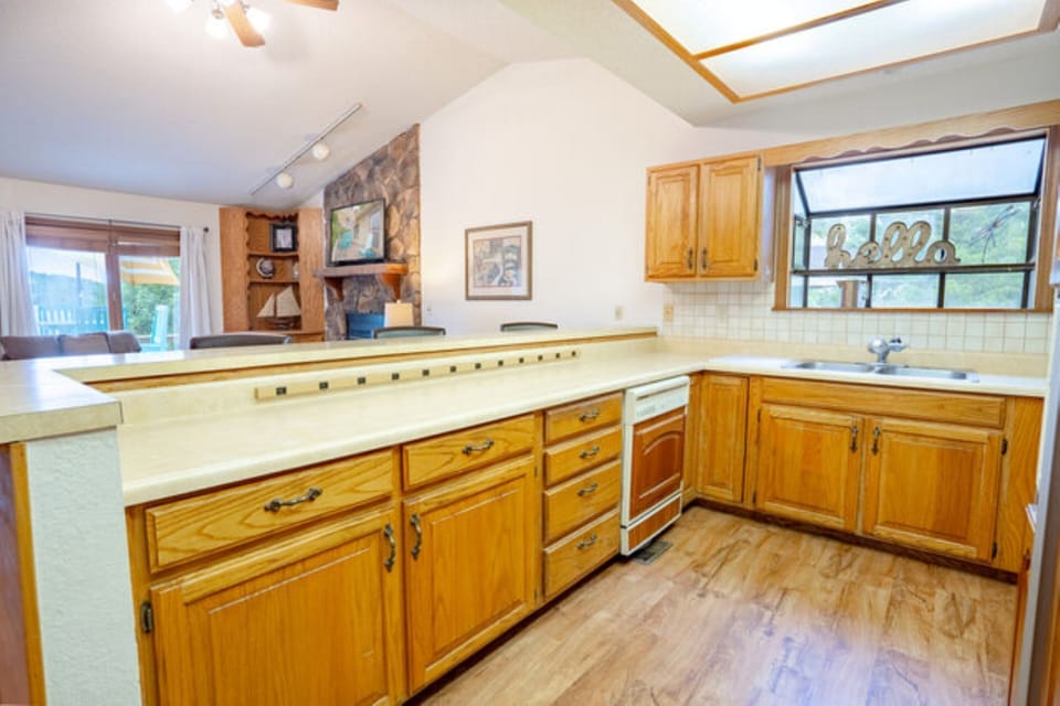 Enjoy the open kitchen area