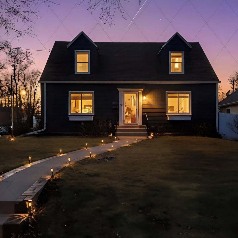 Front in the Fall at night