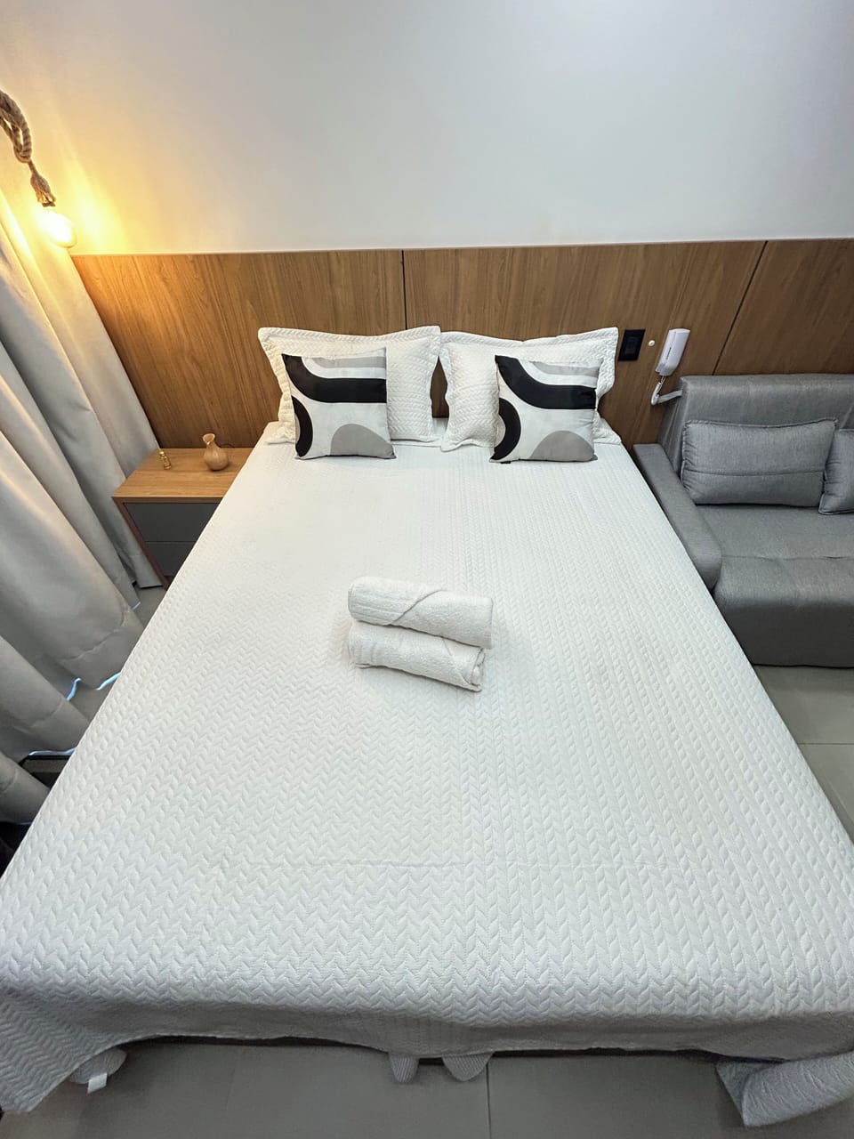 Basic Apartment | Laptop workspace, blackout drapes, iron/ironing board, free WiFi