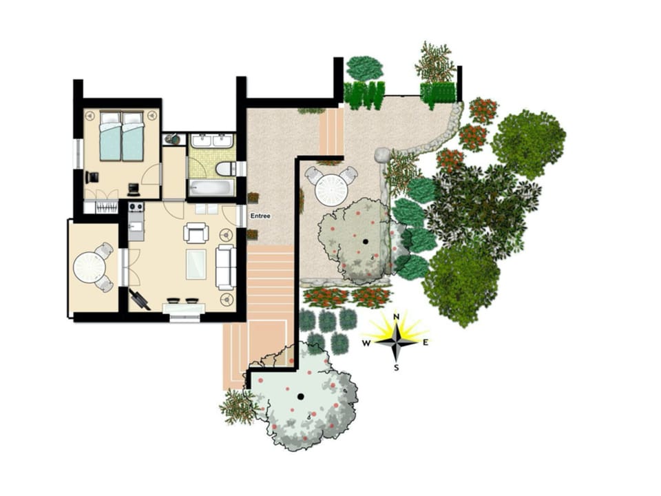 Luxury Apartment, Mountain View | Living area