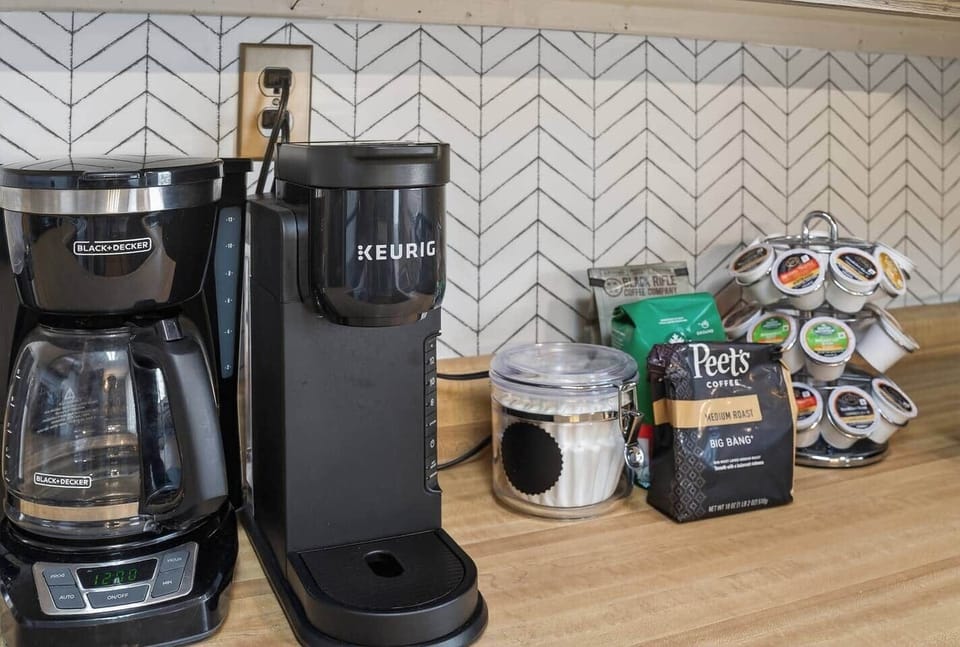 Enjoy fresh brewed coffee and tea.  Regular and decaf options will be available. 