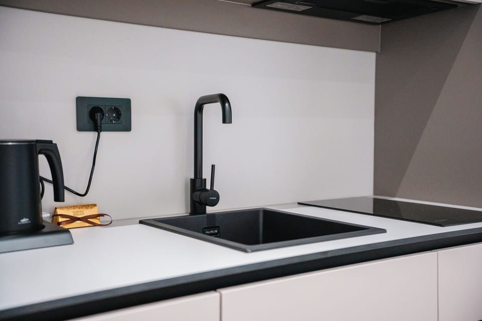 Deluxe Apartment, Kitchen | Private kitchen