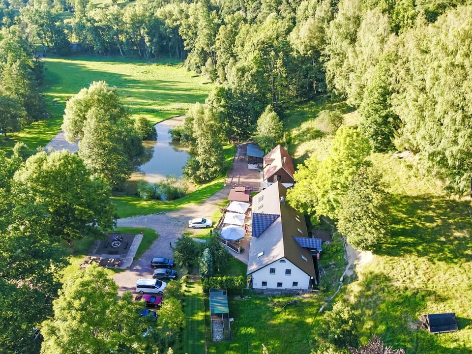 Tree, Natural Environment, Nature, Landscape, House, Rural Area, Watercourse, Bird'S-Eye View, Home, Human Settlement
