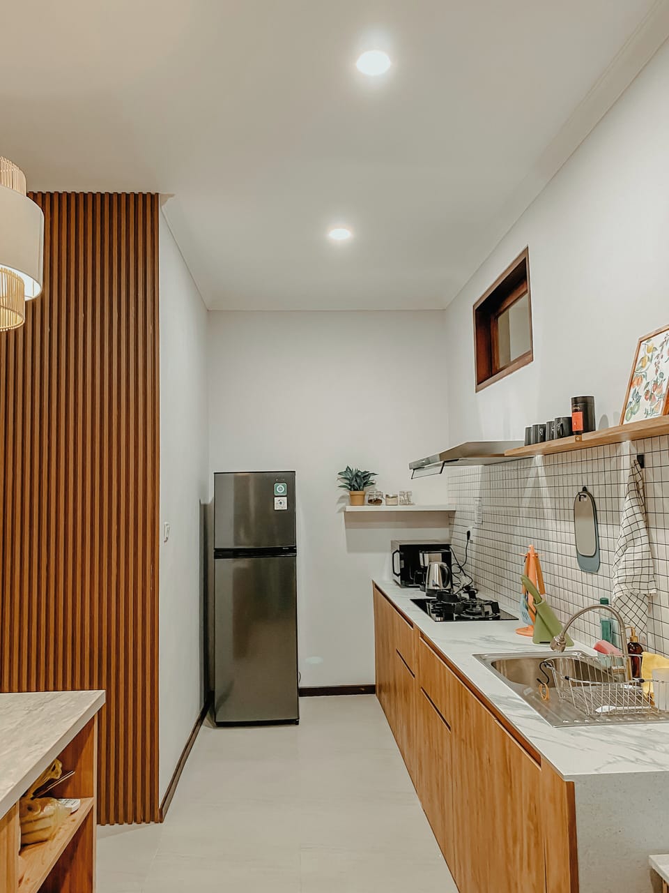 Family Villa, Balcony, Pool View | Private kitchen