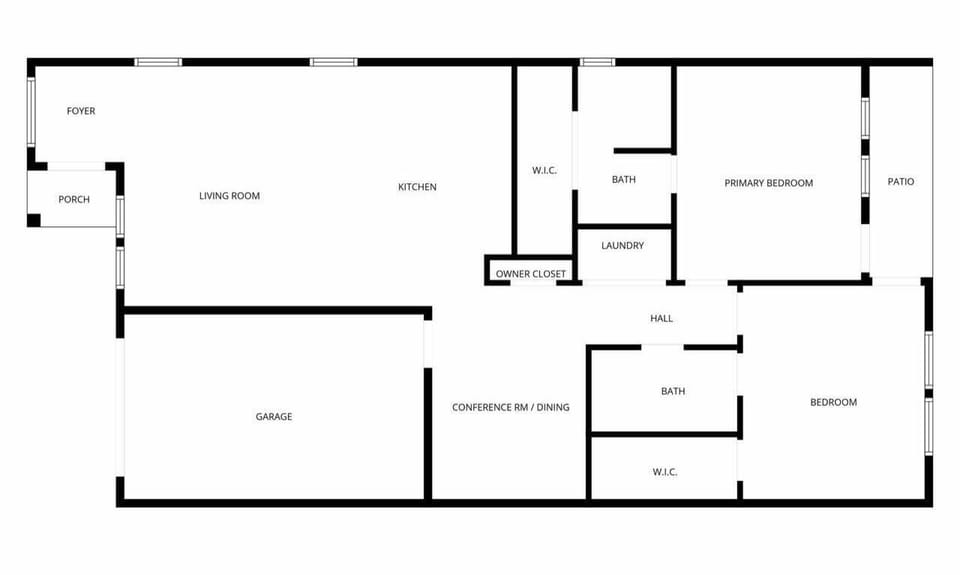 Floor plan overview to help you visualize the layout and flow of the home.