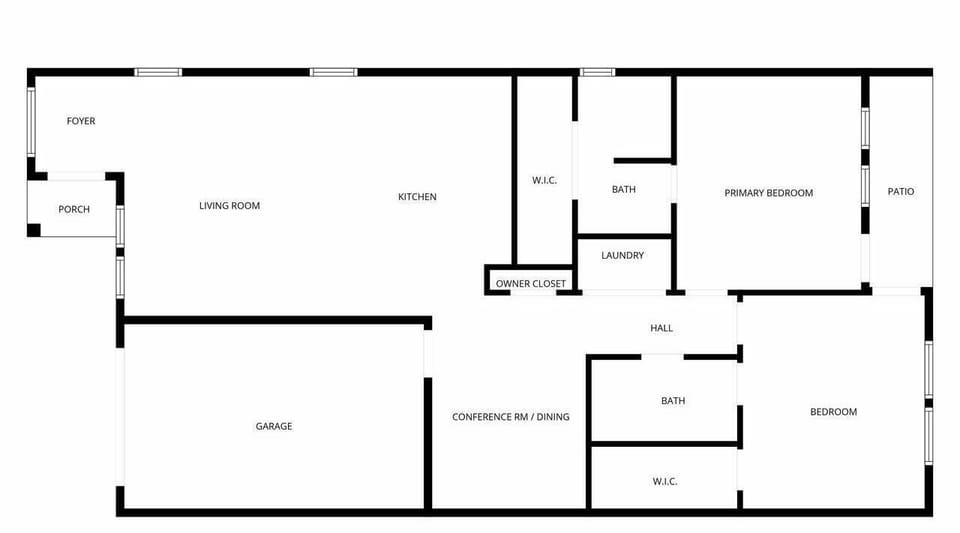 Floor plan provided to help you visualize the layout and get a clear sense of the space and room flow.