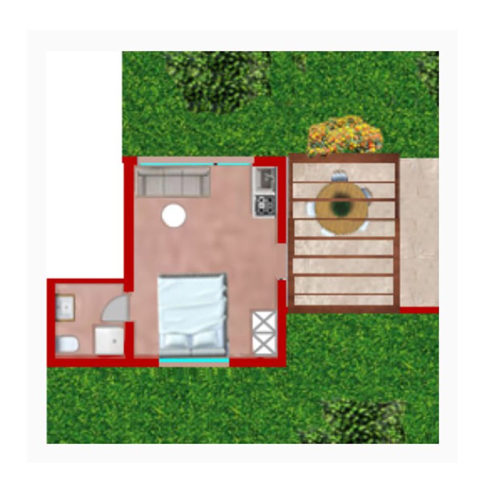 Classic Studio, Garden View | Floor plan
