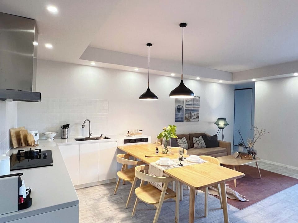 Luxury Suite, Balcony | Private kitchen | Cleaning supplies, paper towels