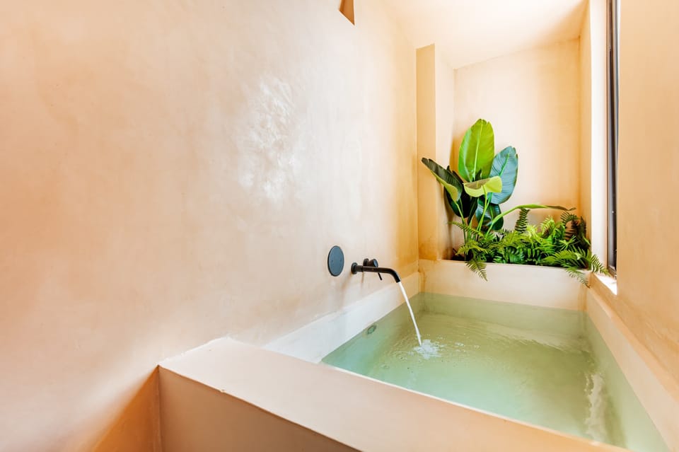 Private plunge pool (Please note that it does not feature a Jacuzzi-style water jet system; instead, it offers temperature-controlled water for your comfort)