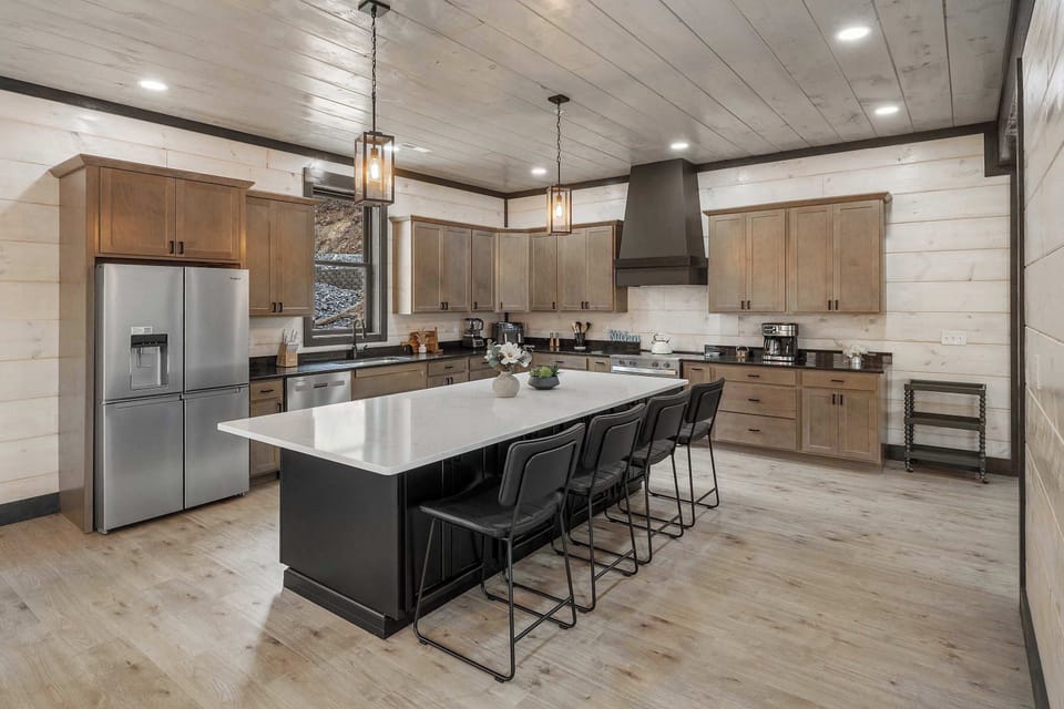 Plenty of counter space for prepping meals.