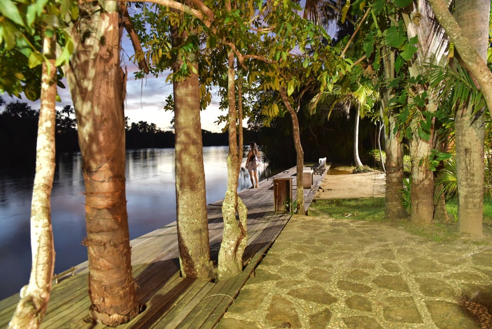 Outdoor wedding area
