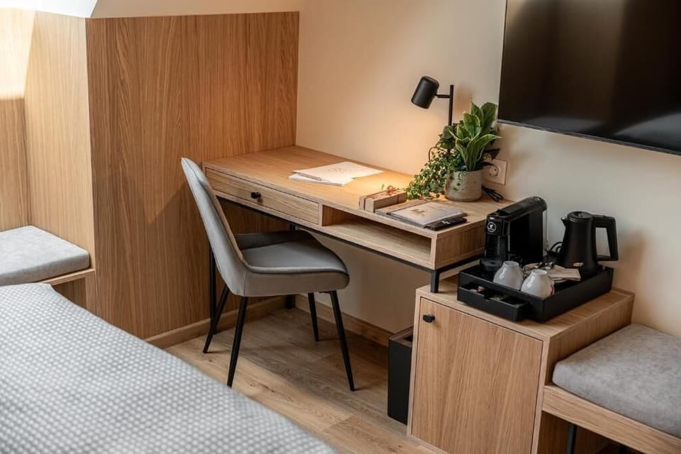 Standard Double or Twin Room, Partial Lake View | In-room safe, desk, soundproofing, iron/ironing board