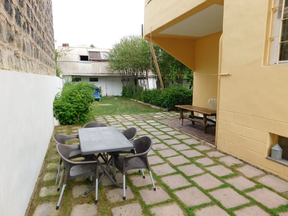 Perfect spot for coffee in the morning or evening conversations outdoors.