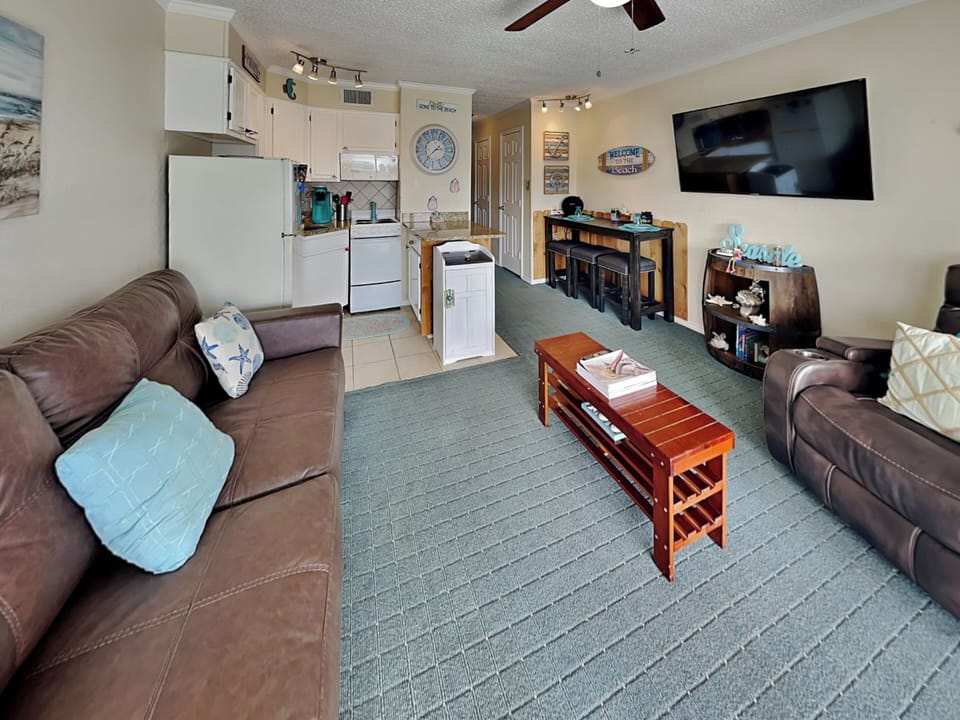 Living Room - Open Layout w/ Kitchen & Dining + Smart TV