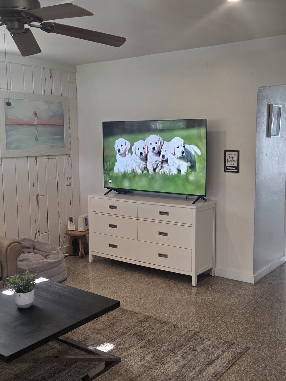 Watch your favorite movies or shows on this new 65` Smart TV