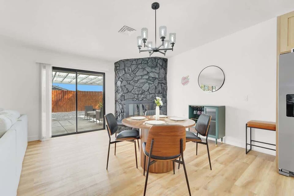 Enjoy meals together at the spacious dining table.