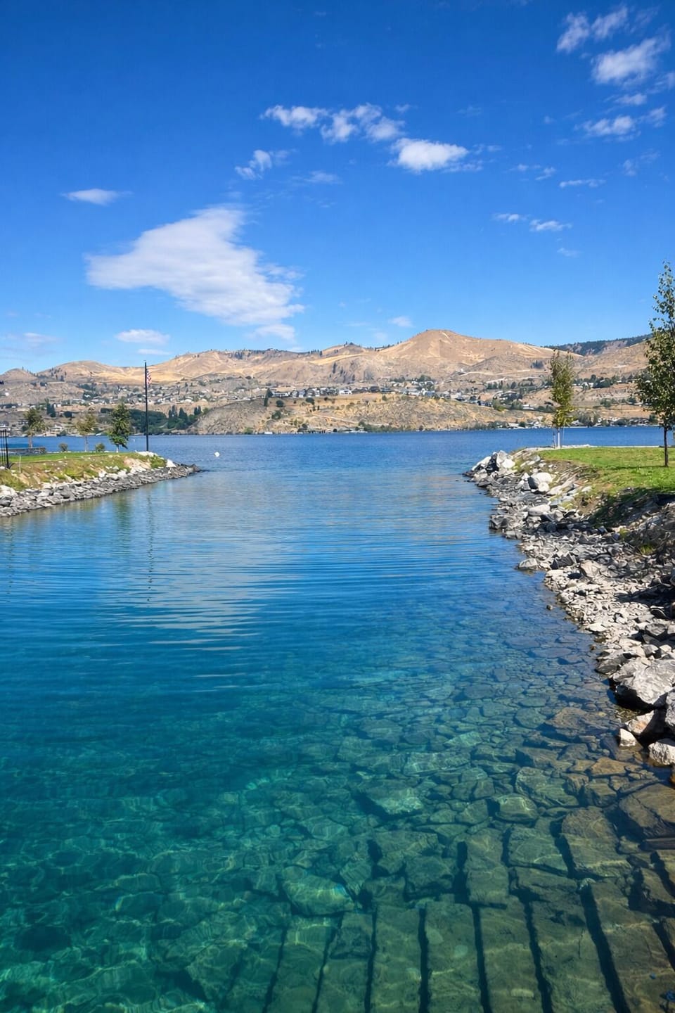 Summertime vibes - views from the roof top deck when the lake level is at its highest, typically end of June.