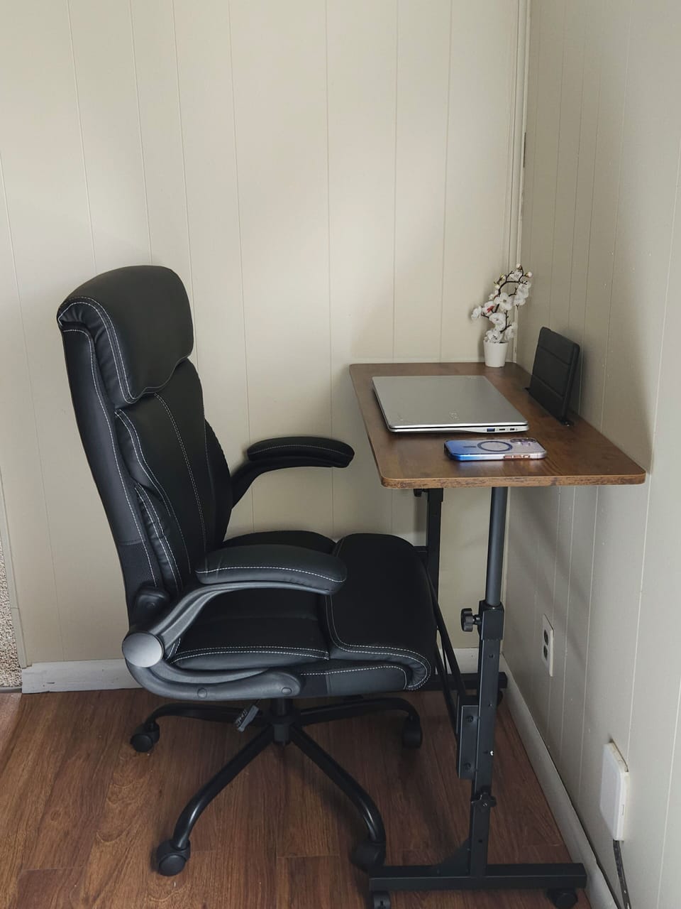 A bright, thoughtfully arranged workspace with lots of natural light.