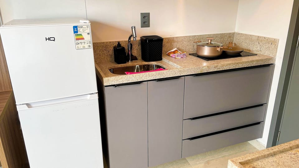 Apartment | Private kitchen | Microwave, stovetop, cookware/dishes/utensils