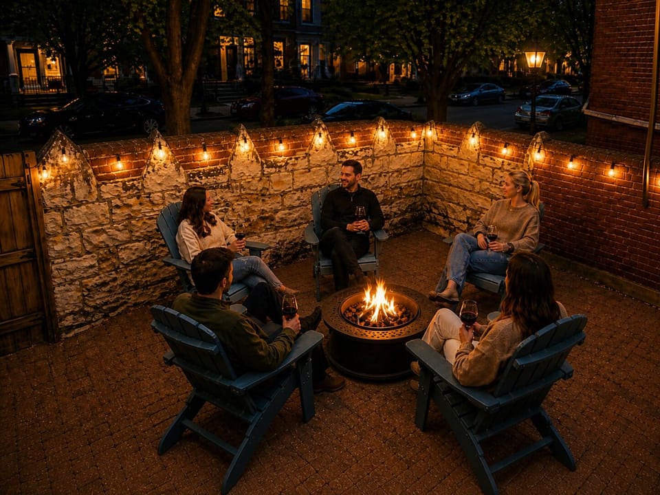 Backyard with Firepit