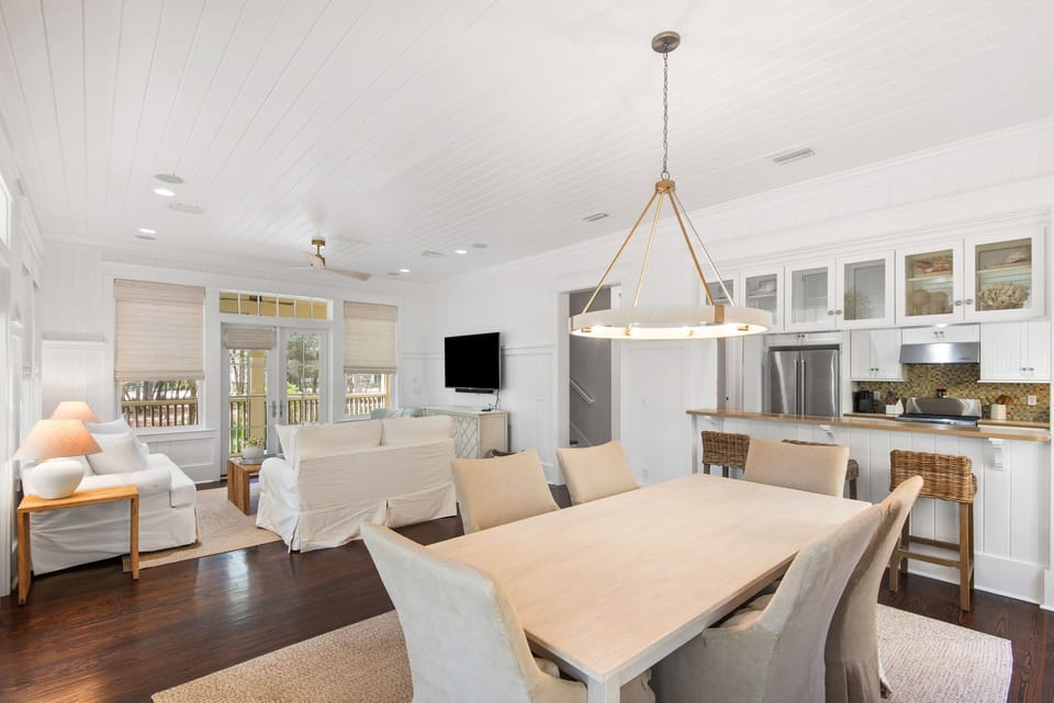 Open concept Living and Dining Room.