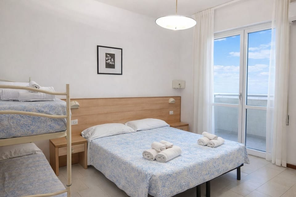Superior Quadruple Room, Balcony | In-room safe, desk, free WiFi, bed sheets