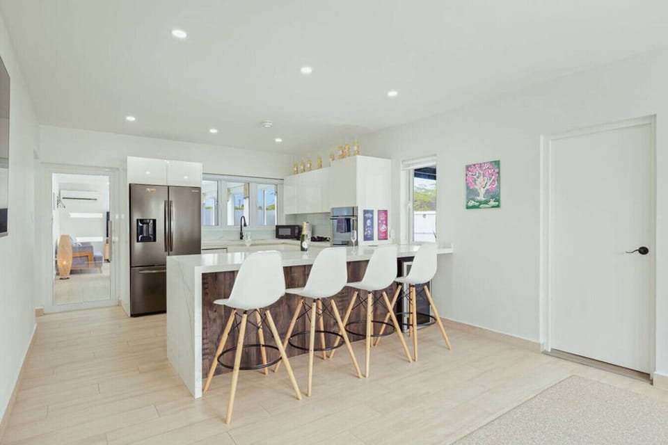 Enjoy cooking in this bright, fully equipped kitchen.