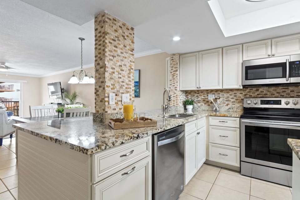 Large open layout kitchen