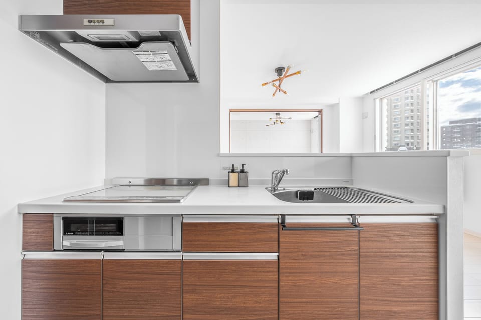 Apartment | Private kitchen | Fridge, microwave, stovetop, rice cooker