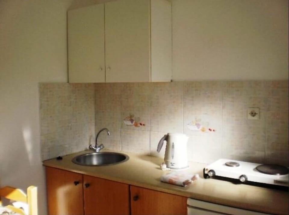 Studio | Private kitchenette | Fridge, coffee/tea maker, electric kettle, cookware/dishes/utensils