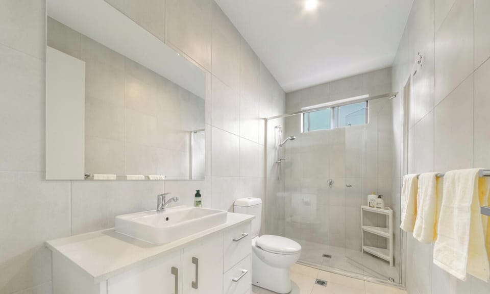 Clean bathroom with shower