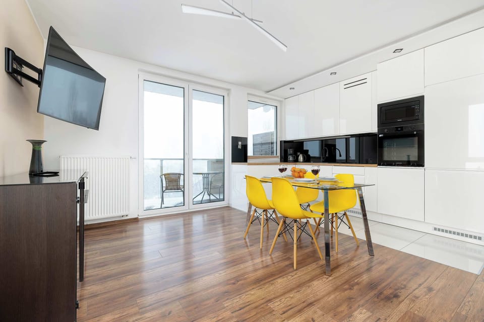 Open-plan living room with dining area