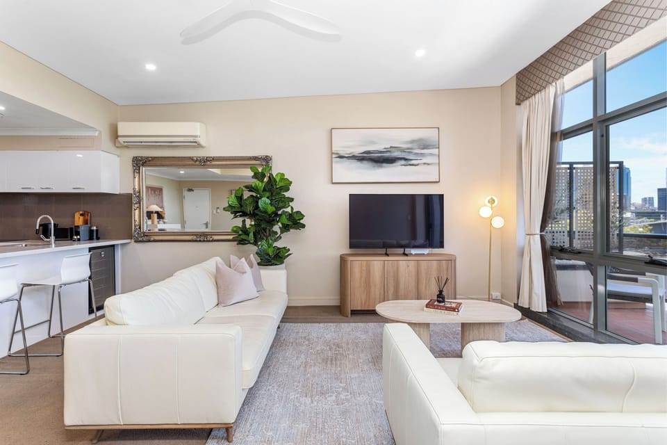A bright and modern living space.