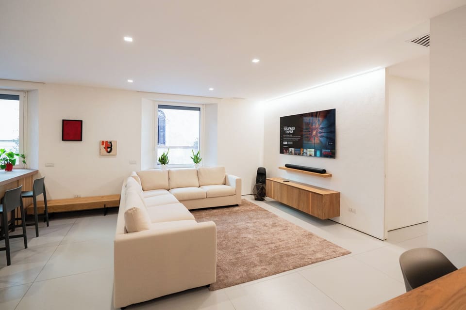 Apartment, 4 Bedrooms | Living area