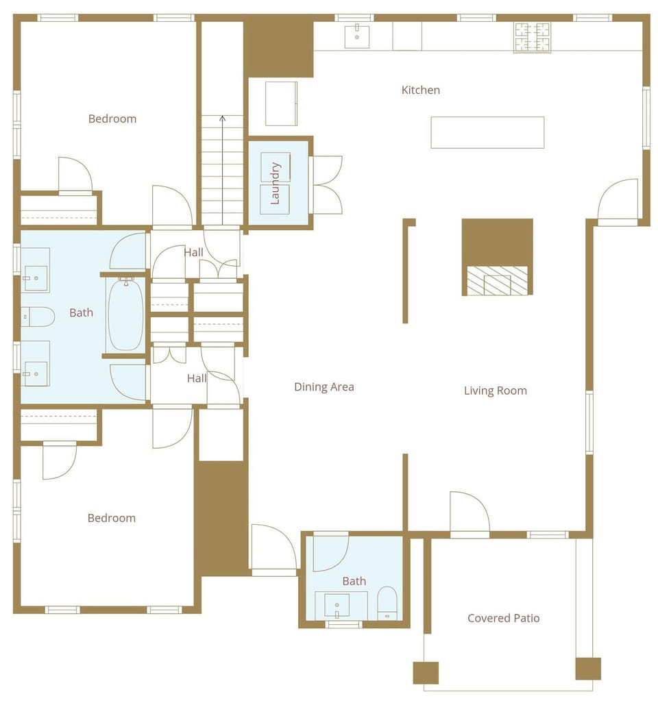 The layout of our home.