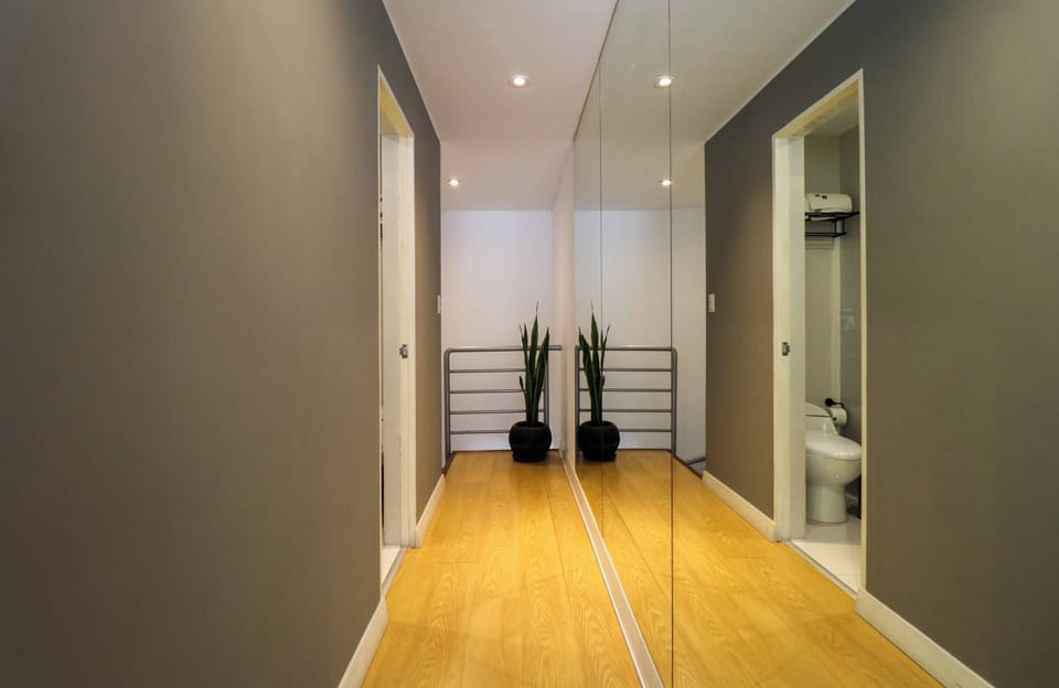 Modern and well-lit hallway