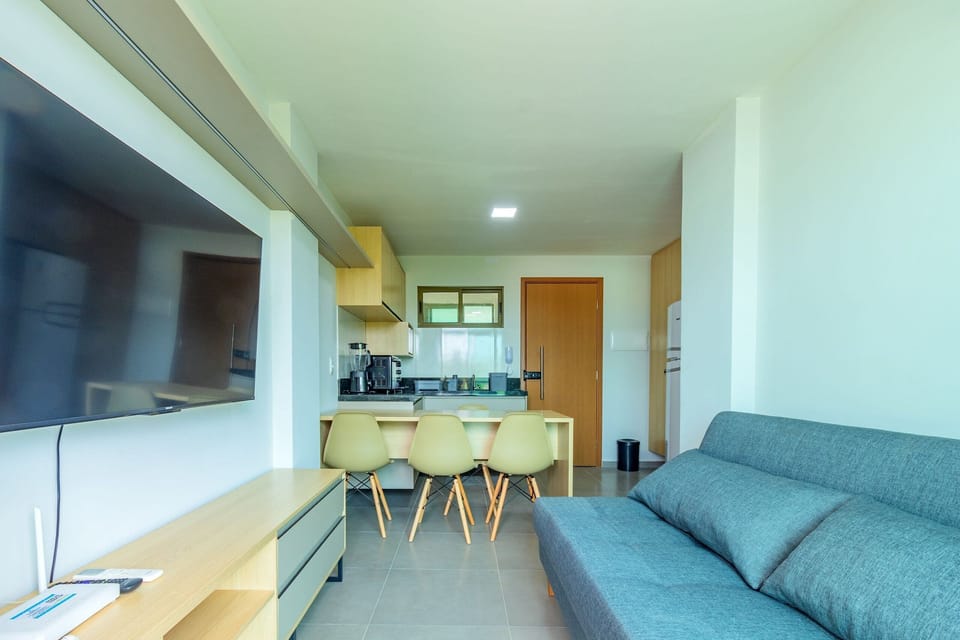 Basic Apartment | Living area | 40-inch TV with digital channels