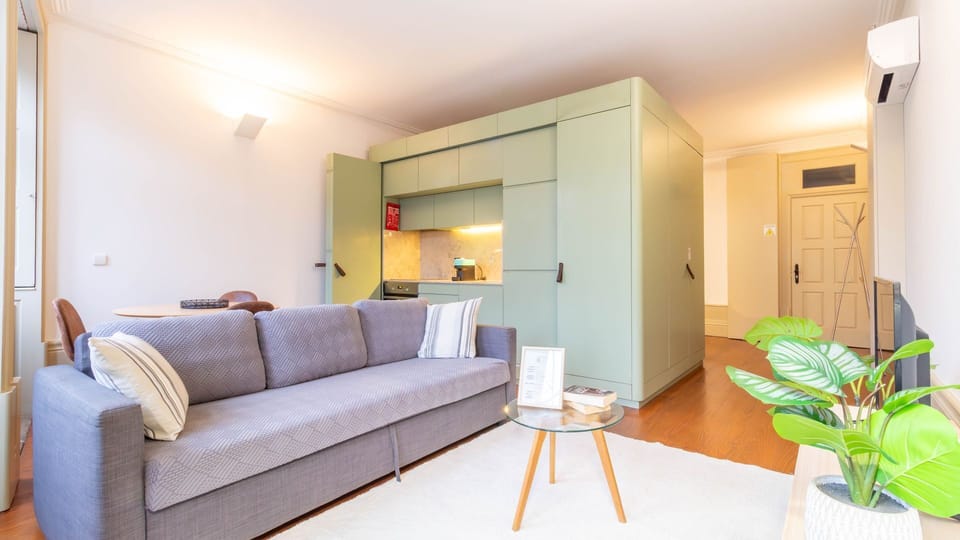 Open-concept living with kitchenette seamlessly integrated into the space.. #StylishSpace #OpenConcept