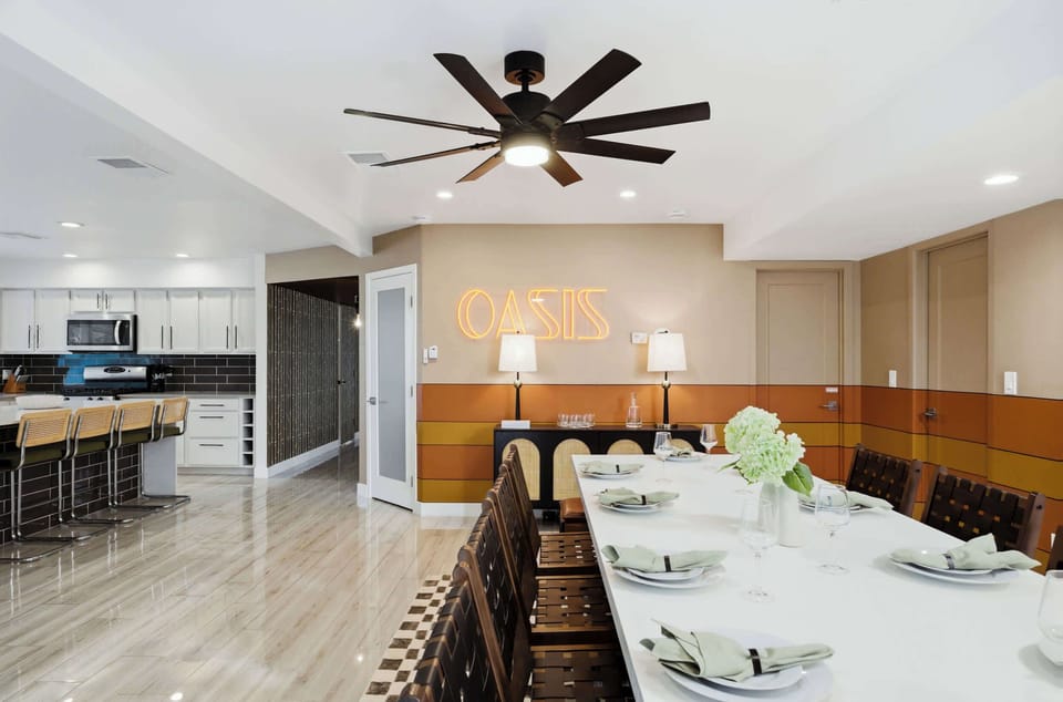 Stylish, comfy, and totally inviting — our dining space makes every meal feel special, even if it’s just cereal for breakfast.