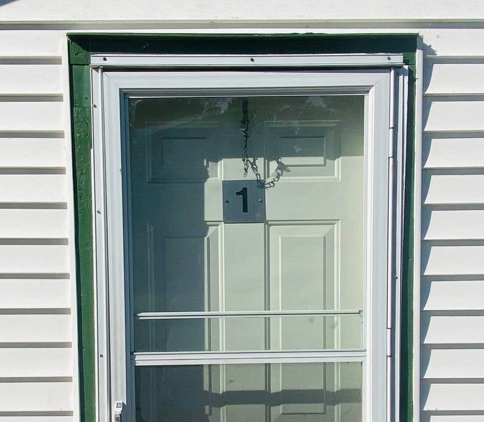 Cottage #1 front door