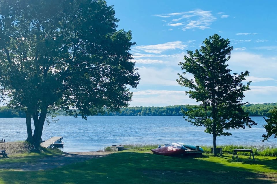View of lake from cabin