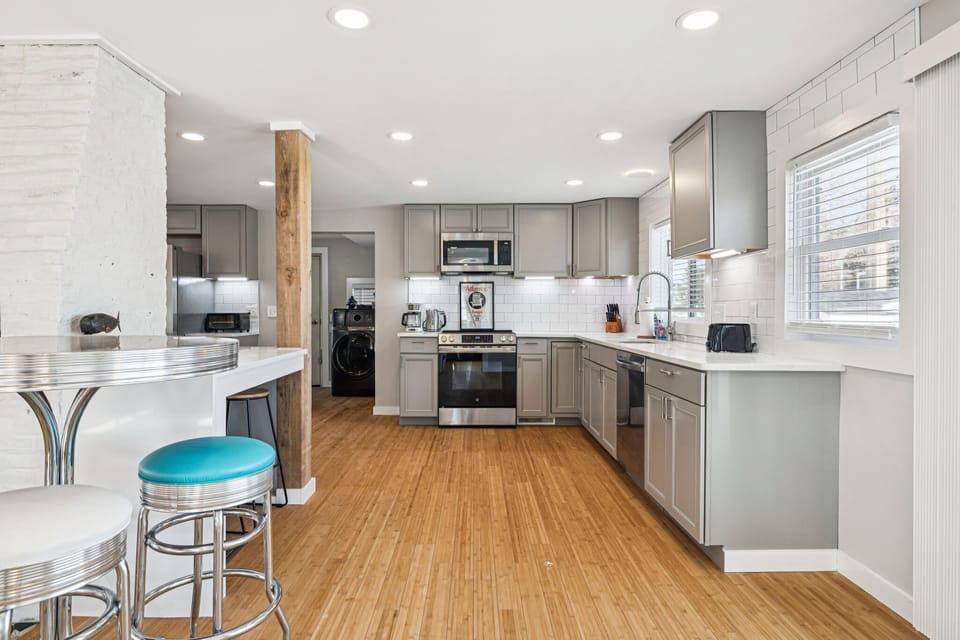 Fully equipped kitchen with updated appliances and everything needed to make a great meal!