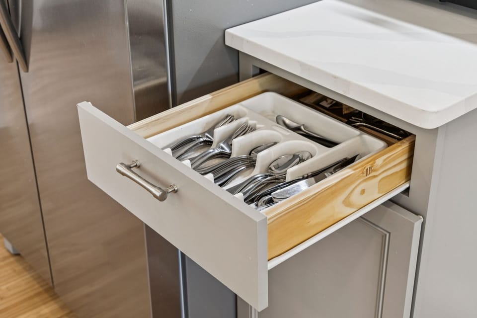 Fully equipped kitchen with updated appliances and everything needed to make a great meal!